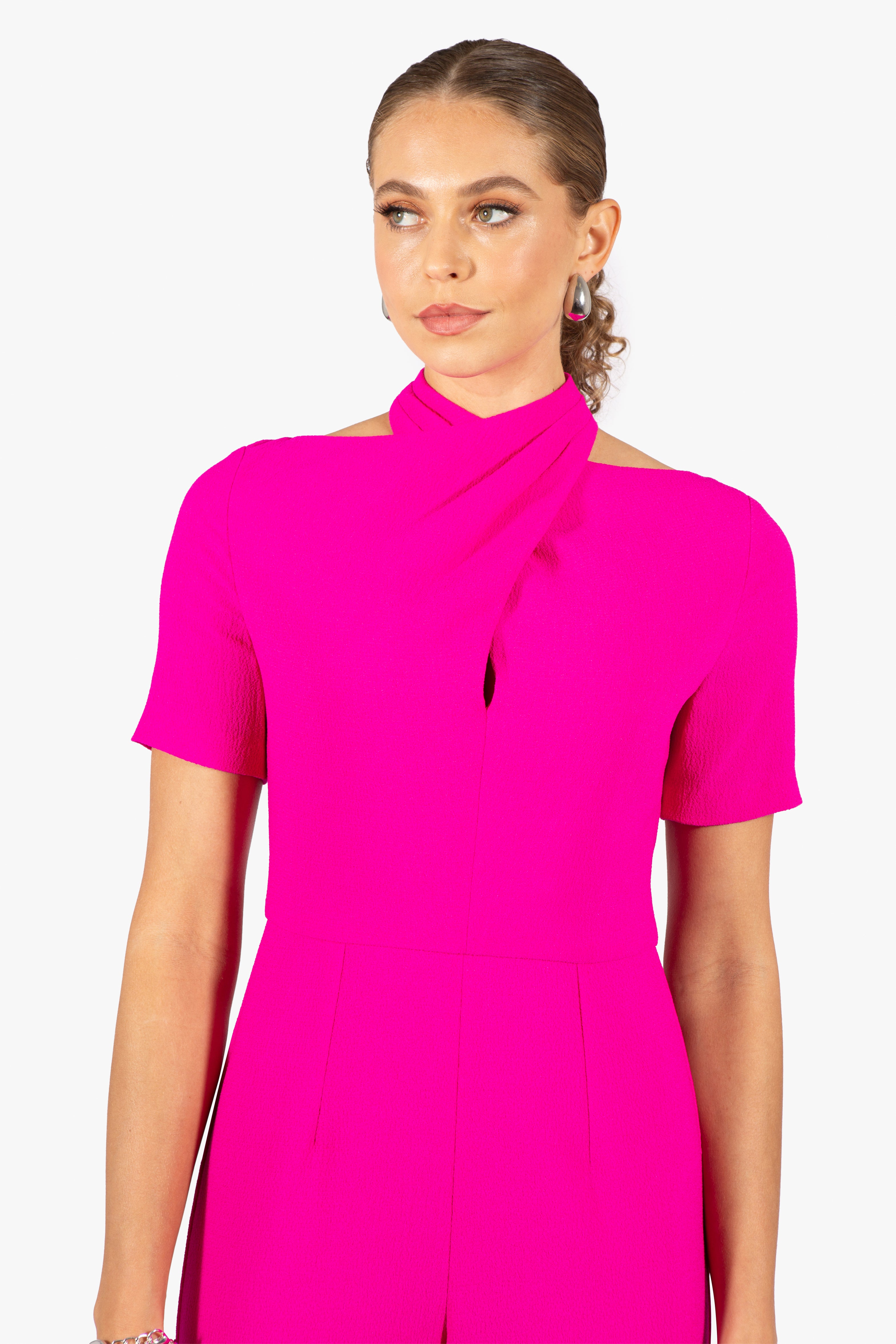 Black halo pink jumpsuit outlet