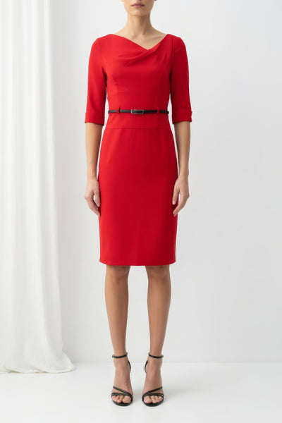 Black Halo Jackie O Sheath Dress in Cobalt | Classic 3/4 Sleeve | Size 12 Black Halo Jackie O Sheath Dress in Cobalt | Classic 3/4 Sleeve | Size 12