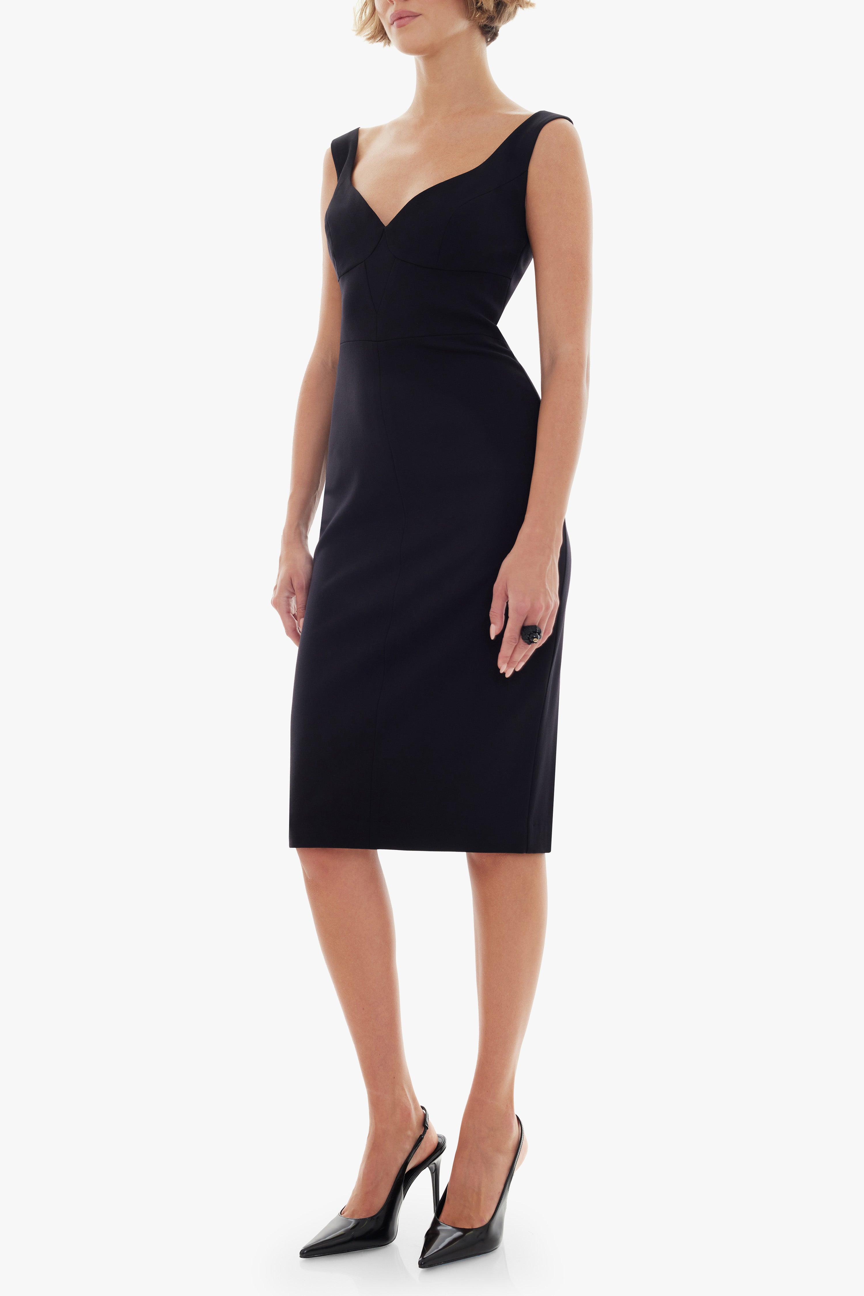 Black Halo Ally Sheath Dress in Black Black Halo Ally Sheath Dress in Black