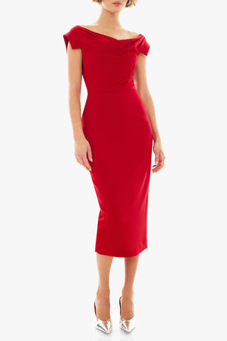 Black Halo Jacqueline Midi Dress | Black | Size 8