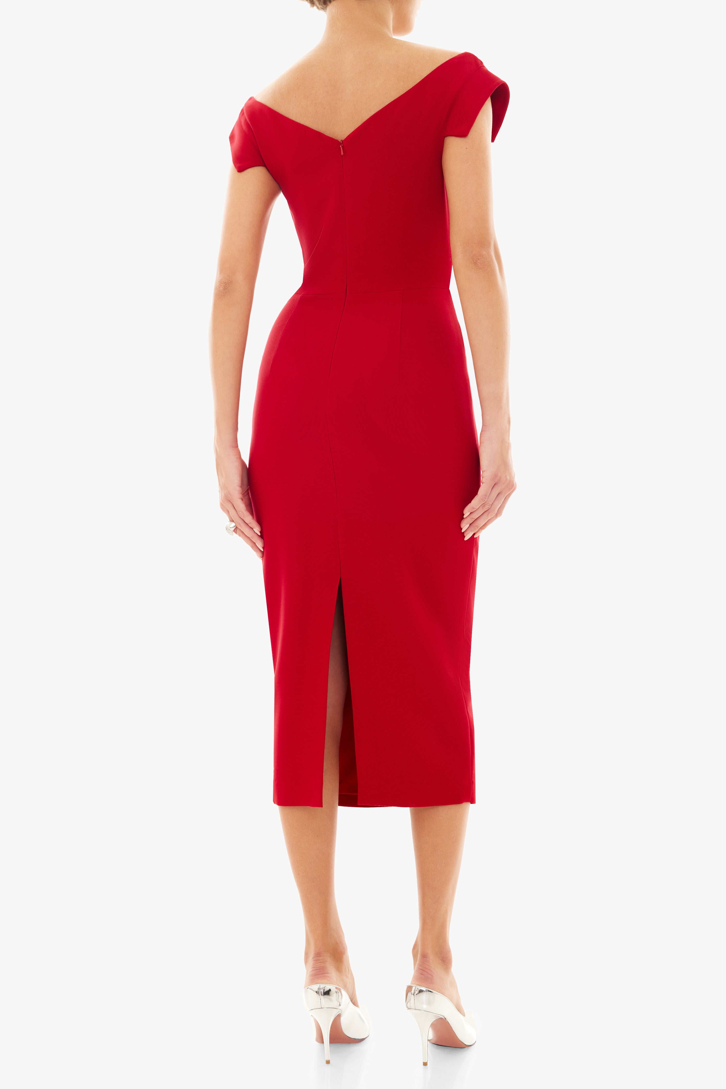 Black Halo Jacqueline Midi Dress in Black | Size 8 Black Halo Jacqueline Midi Dress in Black | Size 8