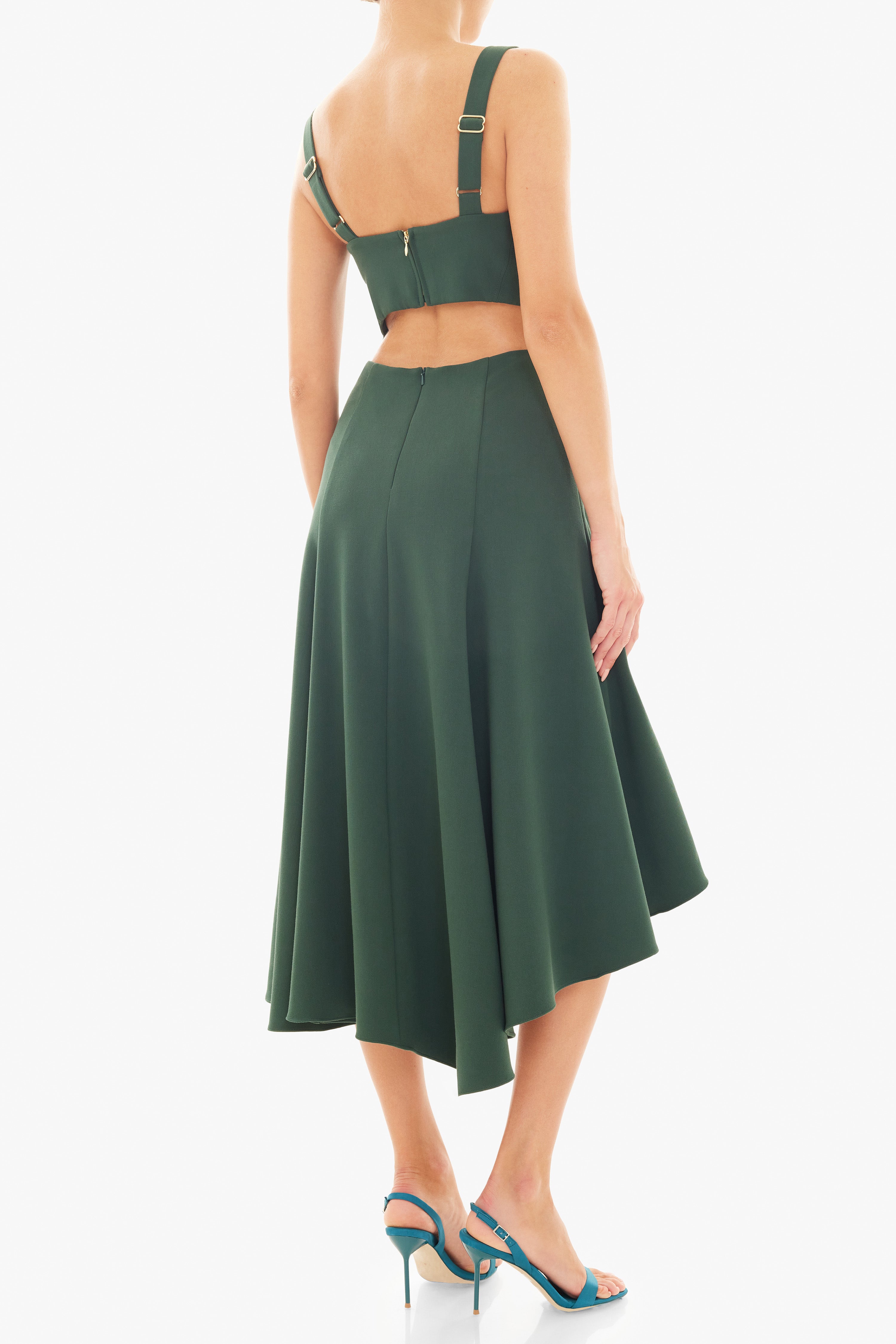 black halo green dress Black Halo green velvet dress