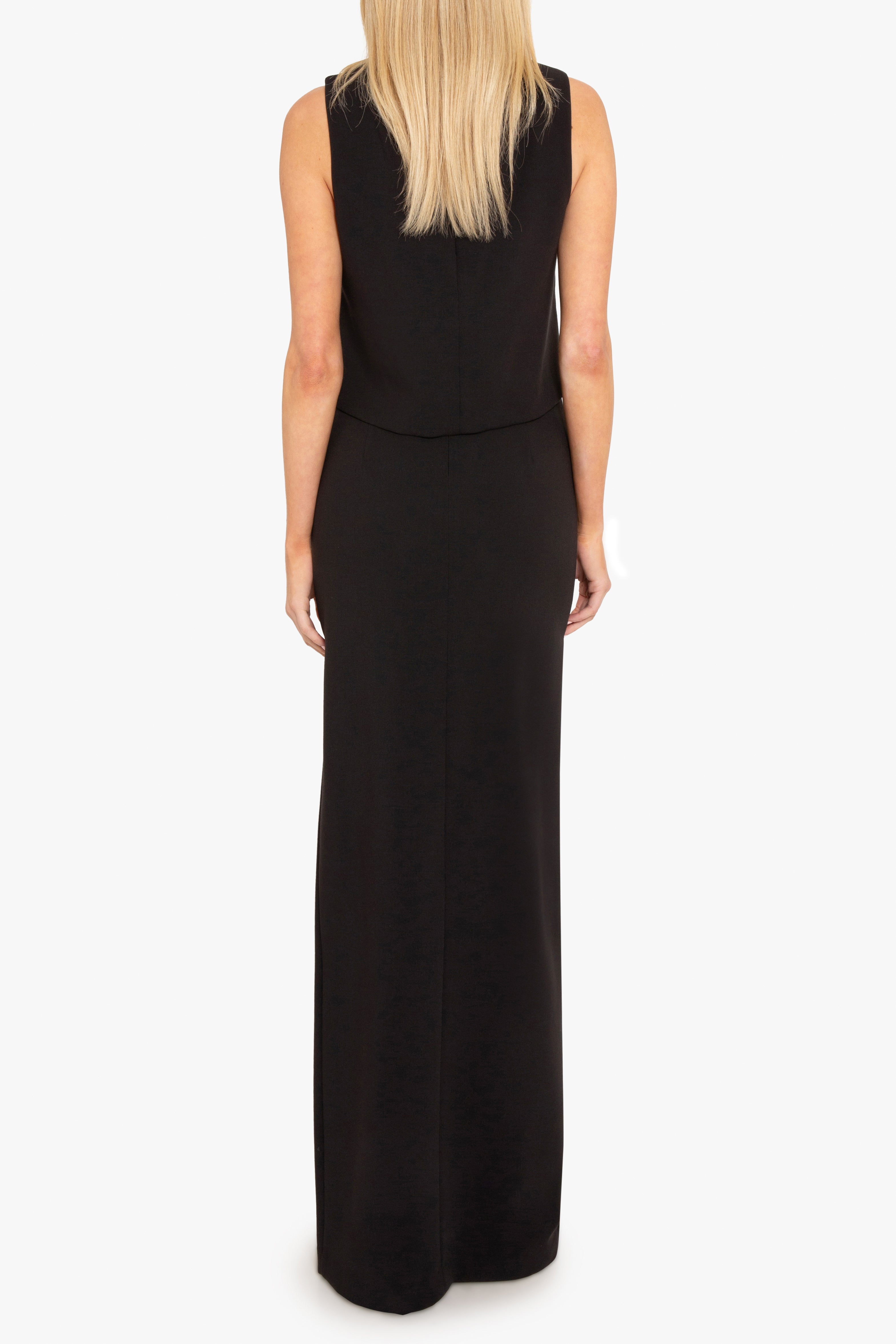 black halo kacie two piece maxi dress Black Halo Kacie Two Piece Maxi in Bonfire