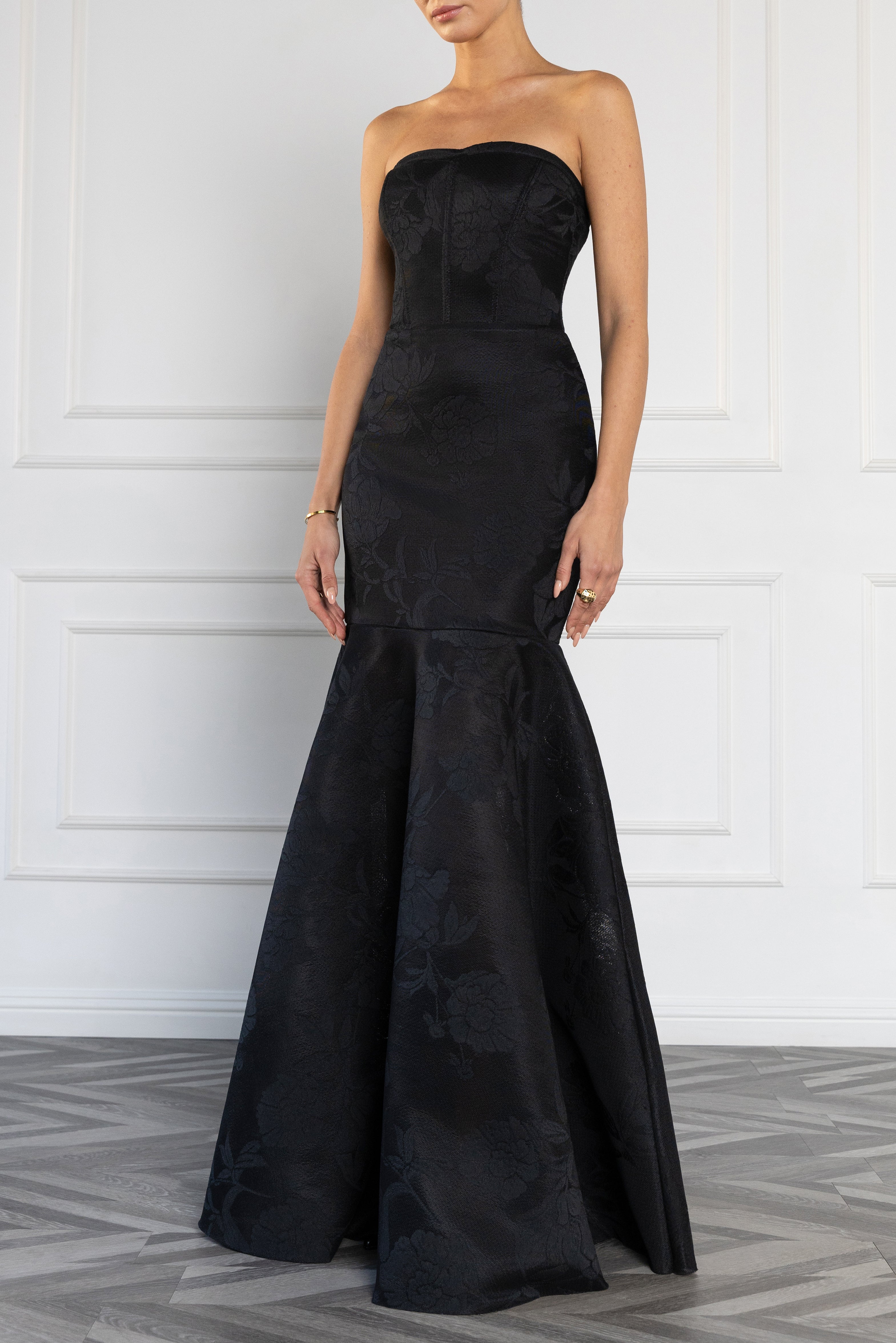 Black Halo Women's Kristy Strapless Gown - Black - Size 10 Black Halo Women's Kristy Strapless Gown - Black - Size 10