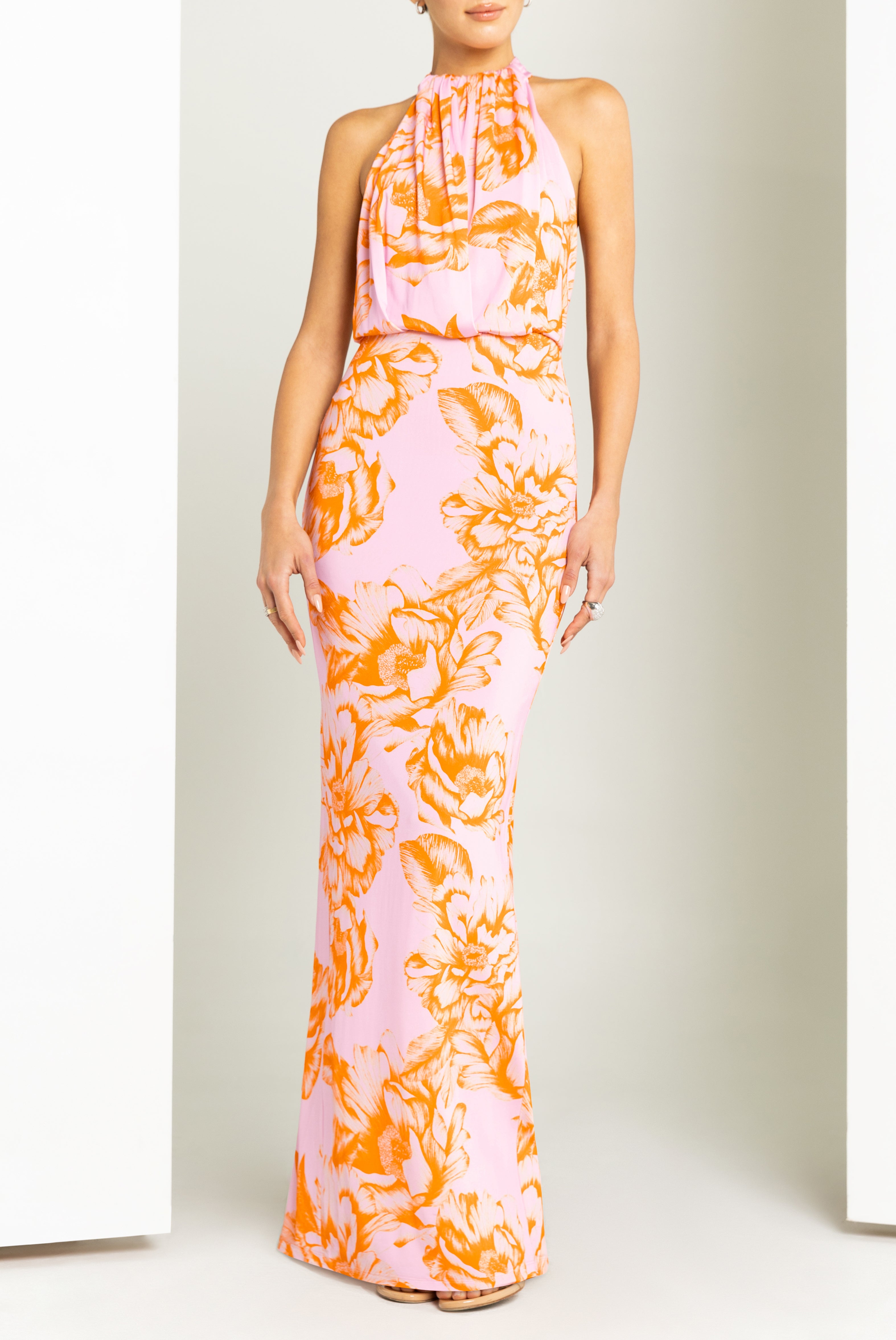 Black Halo Elowen Maxi dress in Fleur de Peony | Size 10 Black Halo Elowen Maxi dress in Fleur de Peony | Size 10