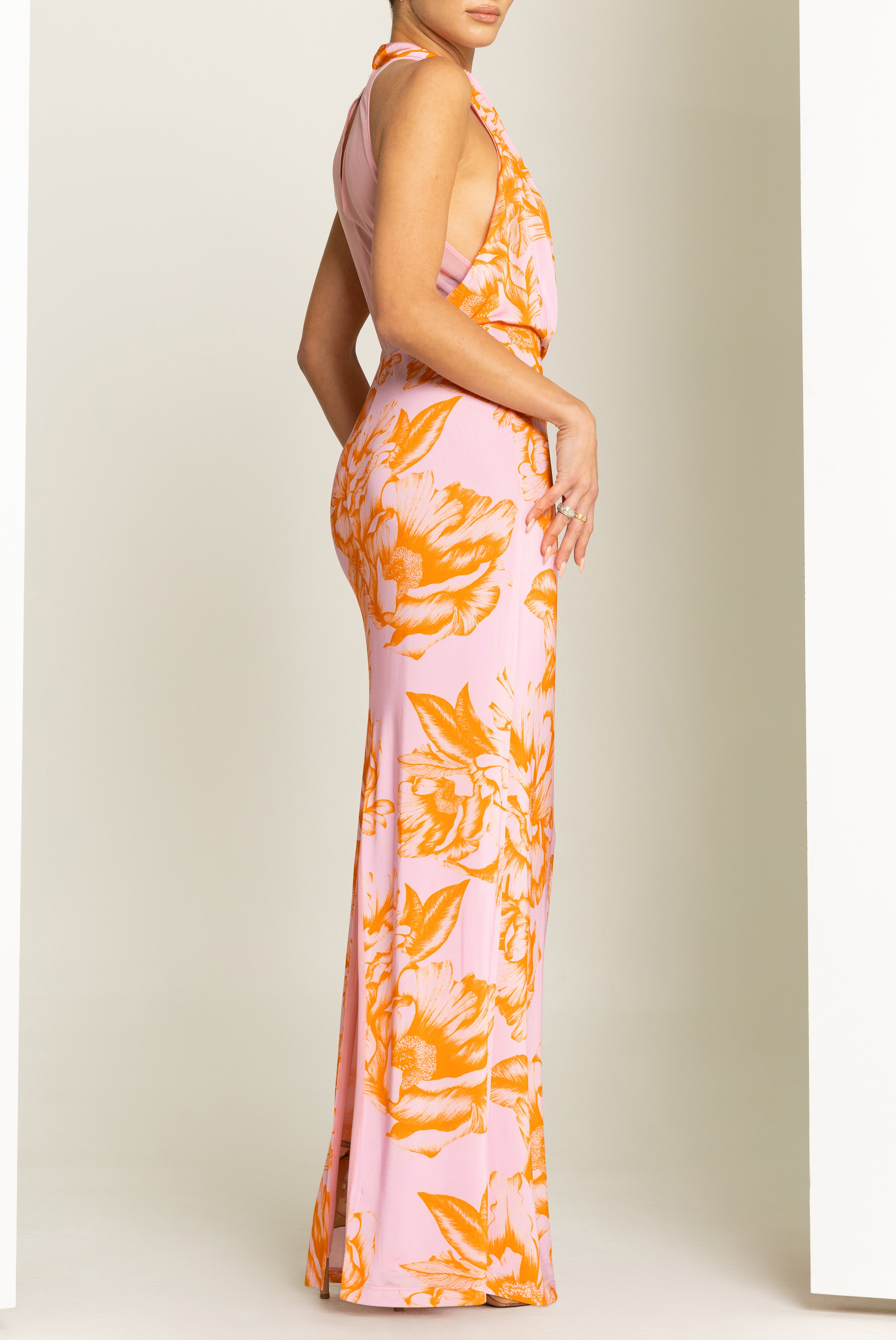 Black Halo Elowen Maxi dress in Fleur de Peony | Size 10 Black Halo Elowen Maxi dress in Fleur de Peony | Size 10