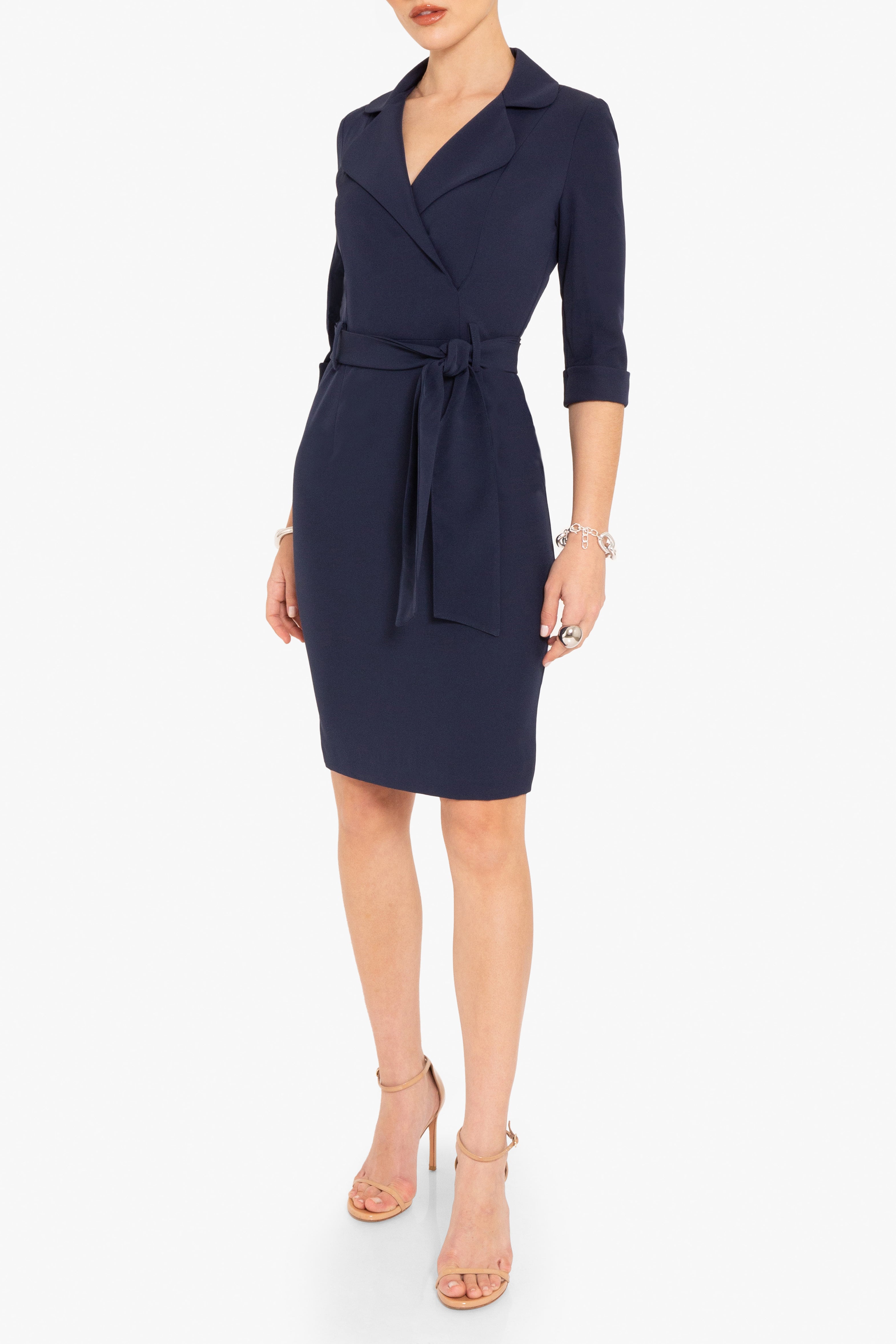 Black Halo Lucinda Sheath Dress in Pacific Blue | Size 10 Black Halo Lucinda Sheath Dress in Pacific Blue | Size 10