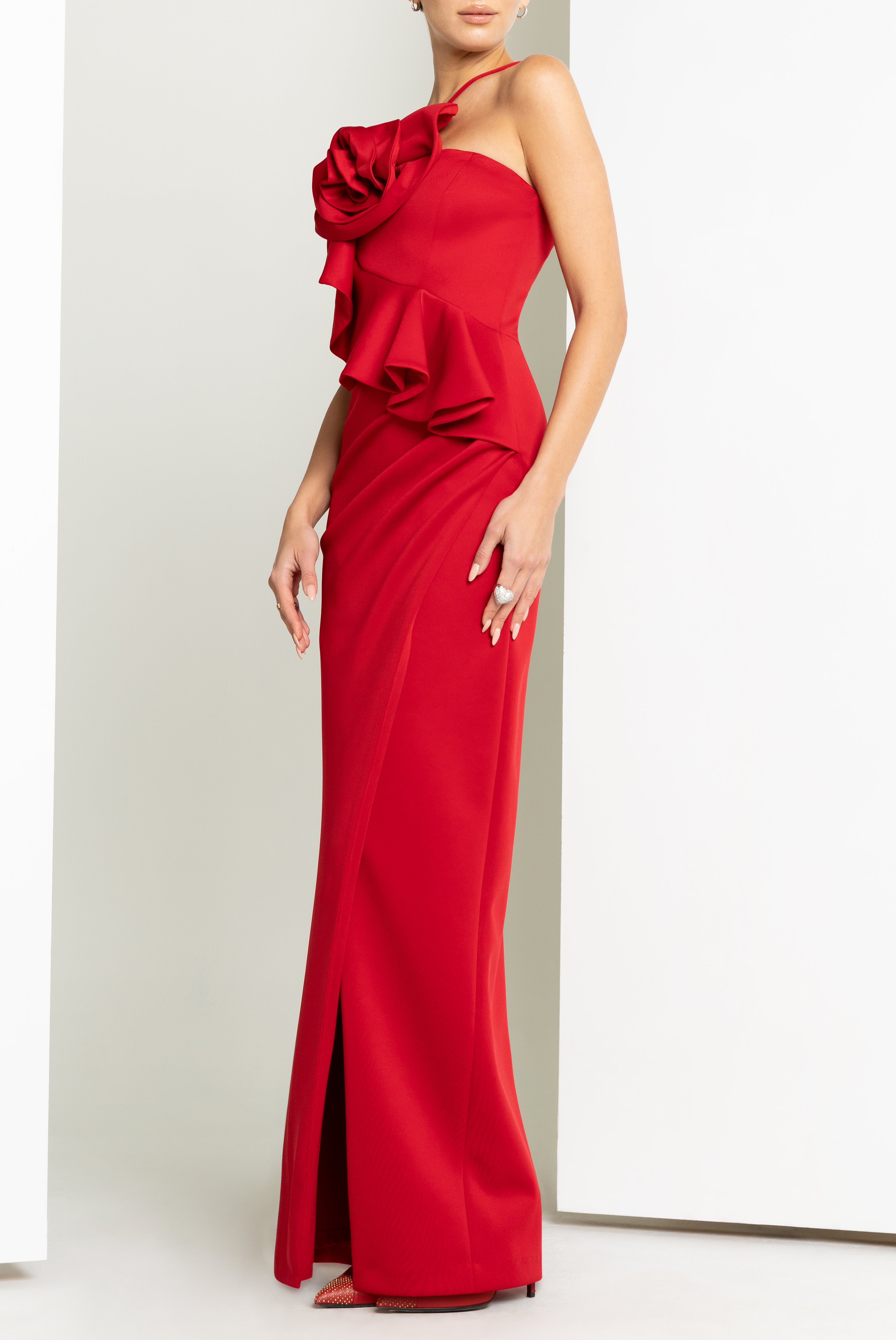 black halo red dress BLACK HALO BROOKLYN MINI RED COLOR DRESS Sz 2