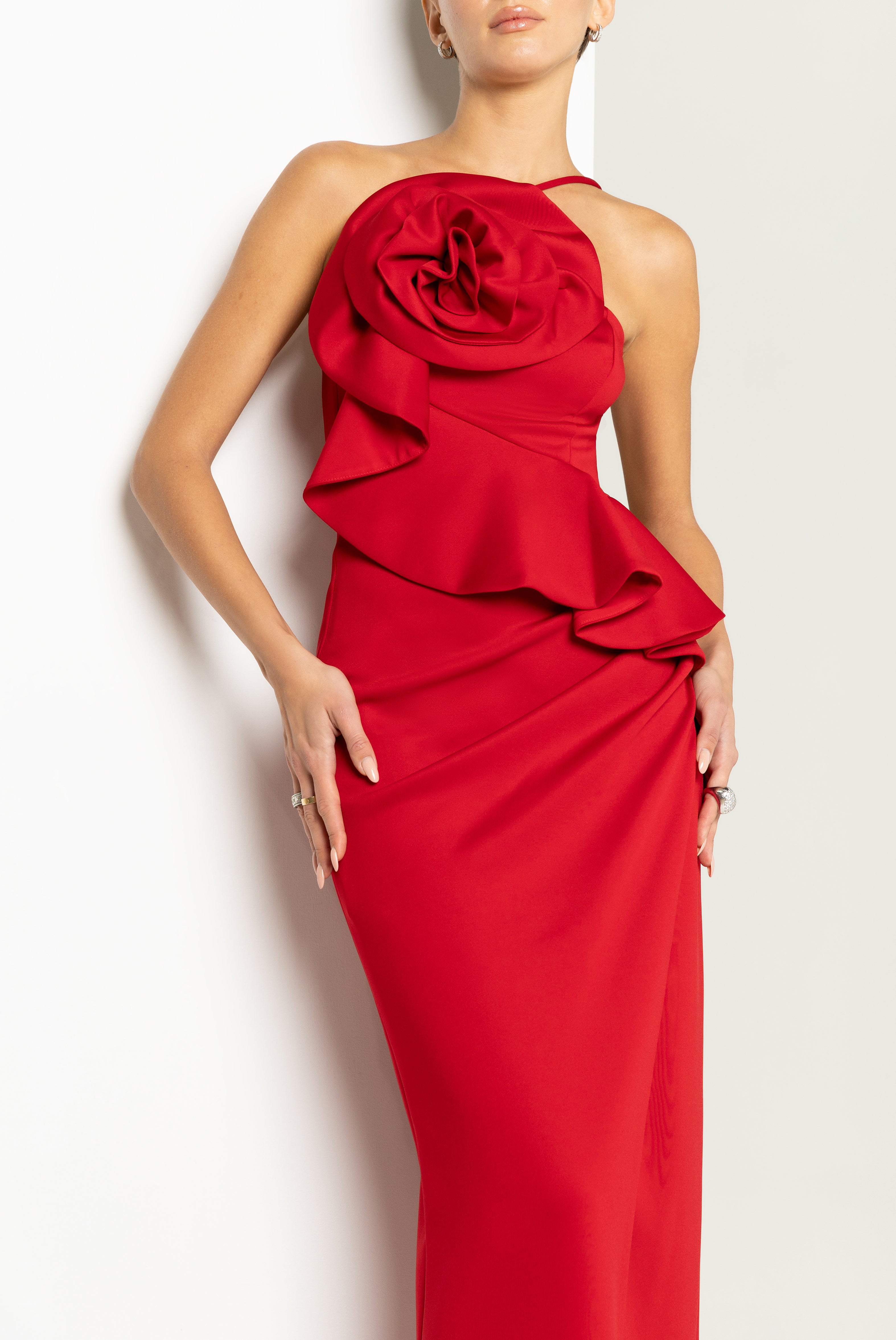 Black Halo Augustina Gown in Crimson | Size 2 Black Halo Augustina Gown in Crimson | Size 2