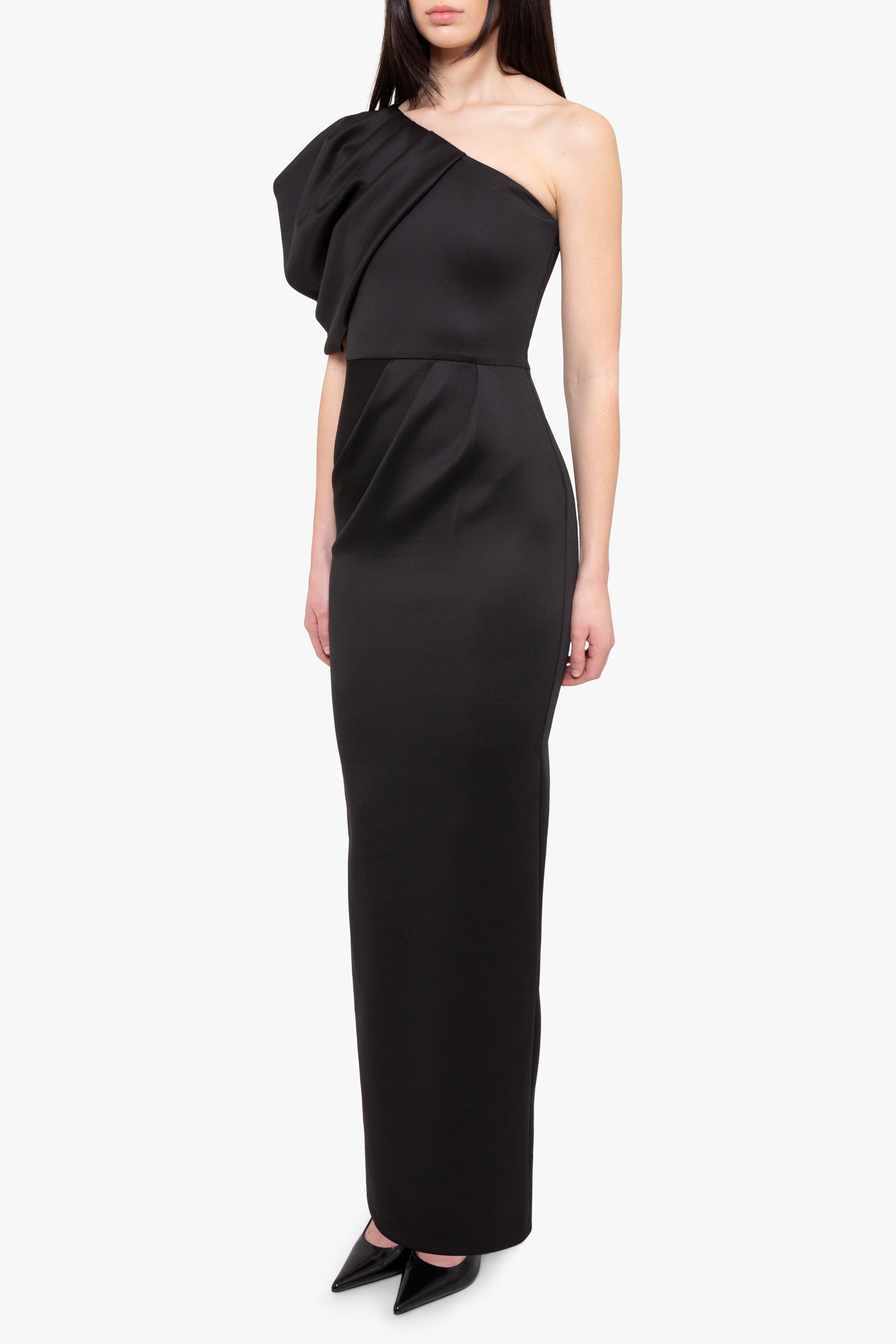 Black Halo Women's Egan One-Shoulder Gown - Black - Size 4 Black Halo Women's Egan One-Shoulder Gown - Black - Size 4