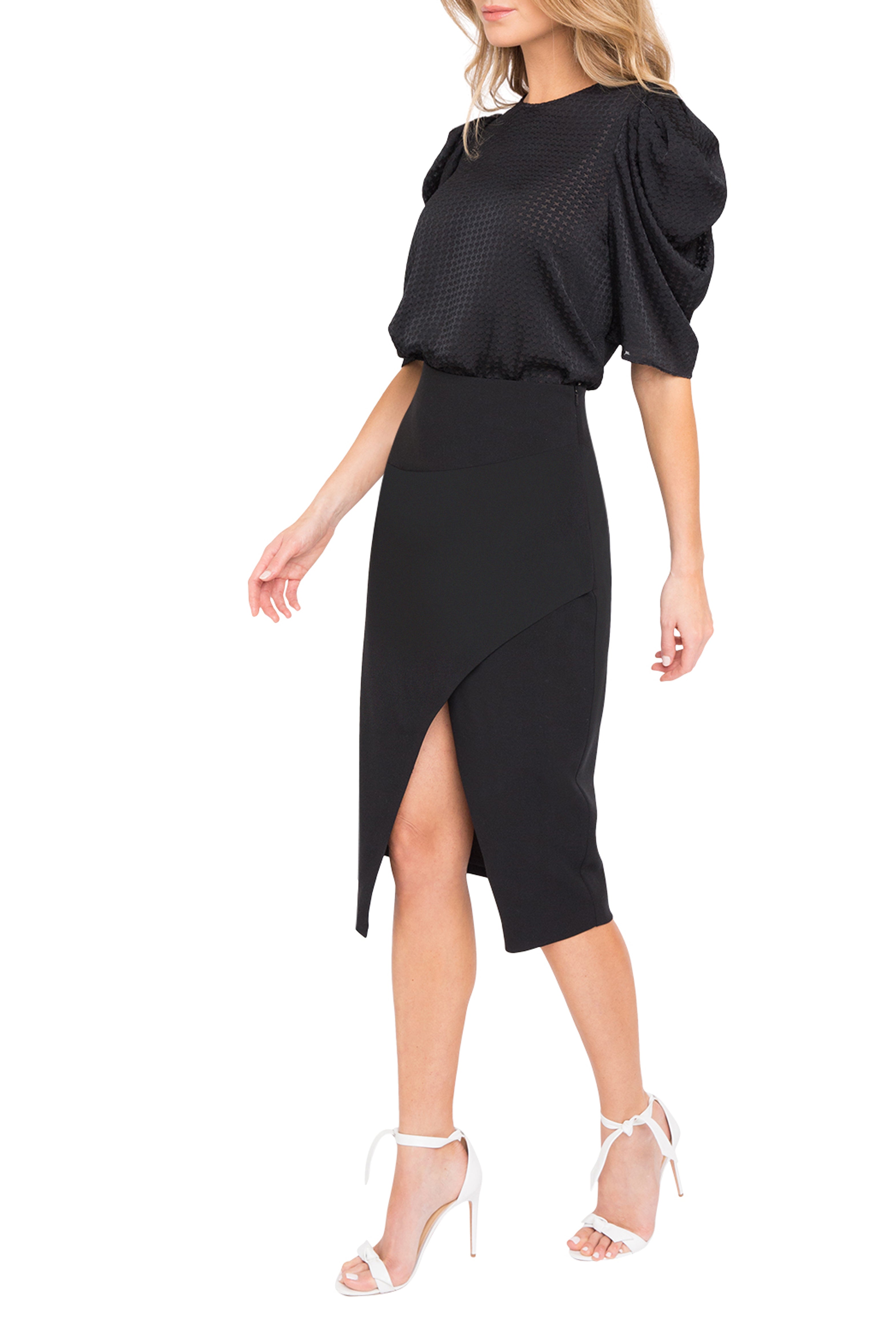 Black Halo Dresses For Women Black Halo Classic 3/4 Sleeve Jackie