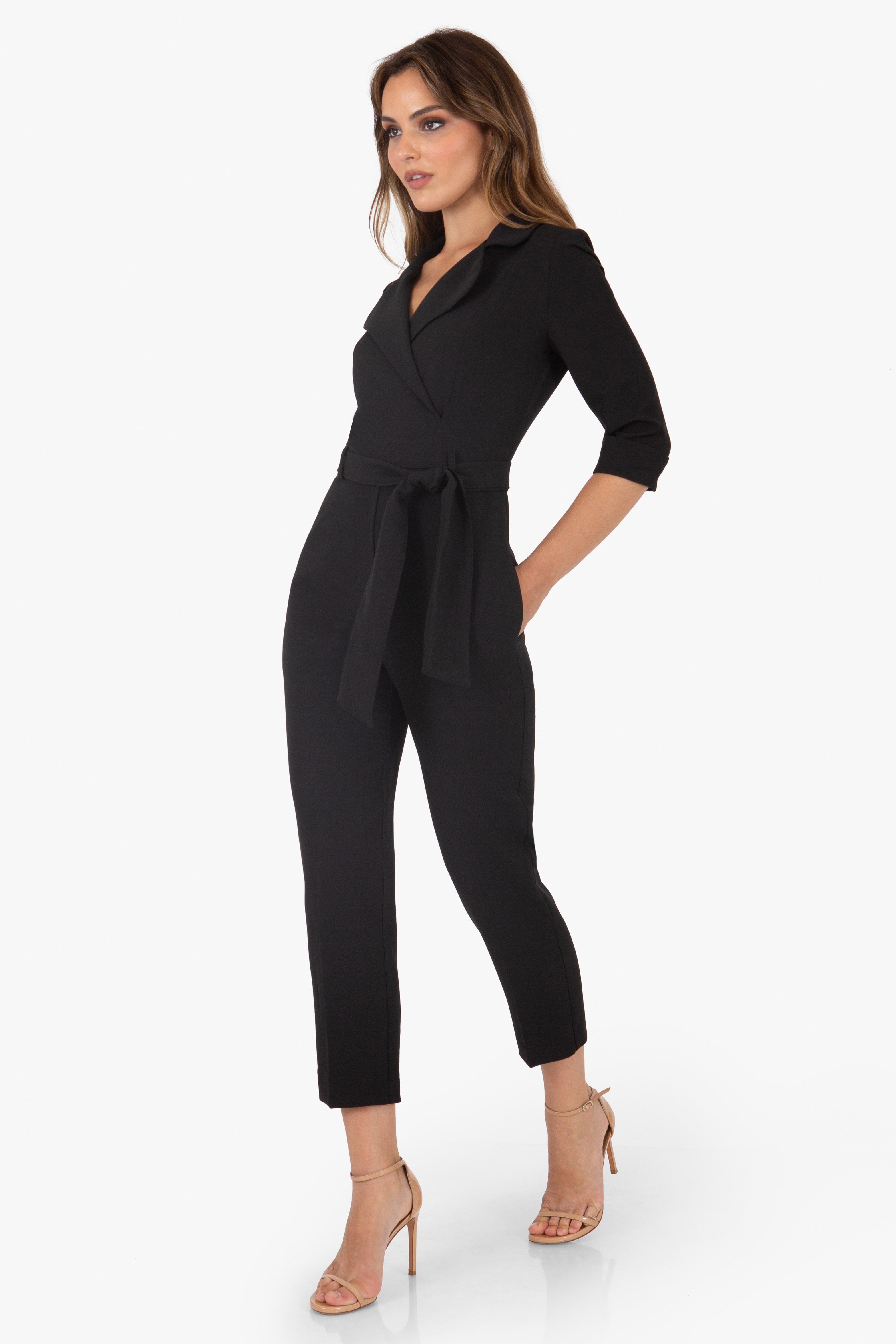 Black halo cheap sambora jumpsuit